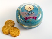 La Sablesienne - Zandkoekjes in bewaarblik - Blauw - 175 gram