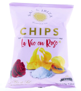 Sal de Ibiza - Chips La Vie en Rose - 125 gram