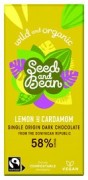 Seed & Bean - Pure Chocolade 58% - Lemon & Cardamom - 85 gram
