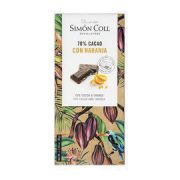 Simon Coll - Pure chocolade 70% met Sinaasappel - 85 gram